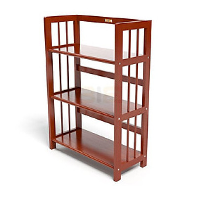 Kệ Sách 3 Tầng Gỗ Cao Su IBIE KS363 (63cm) - Cánh Gián