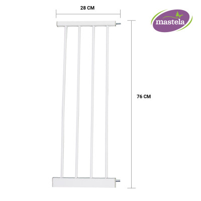 Thanh chắn cửa, chắn cầu thang chính hãng Mastela D04 bảo vệ an toàn cho bé, Không cần khoan tường, có thể thanh mở rộng