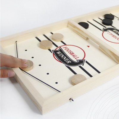 Đồ Chơi Cờ Búng Bàn Gỗ 54.7x24.5cm, rèn luyện khả năng tập trung cho bé - Chính hãng