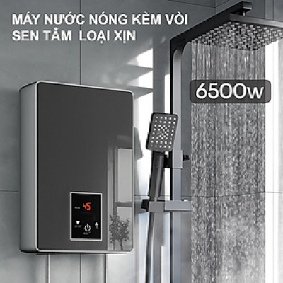 Máy Nước Nóng Trực Tiếp Màn Hình LCD – An Toàn Chống Giật, Cảm Biến Nhiệt, Kèm Vòi Sen Đẹp