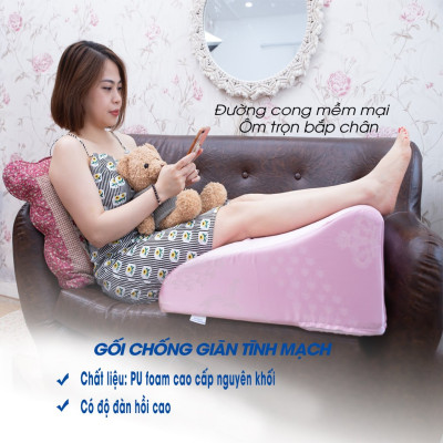 VỎ GỐI KÊ CHÂN CHỐNG GIÃN TĨNH MẠCH YOROKOBI 25CM- XANH NGỌC LAM