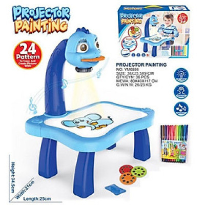 Bàn Vẽ Thông Minh Cho Bé - Bàn Vẽ Có Đèn Chiếu Máy Chiếu Vẽ Tranh  3D Có Nhạc