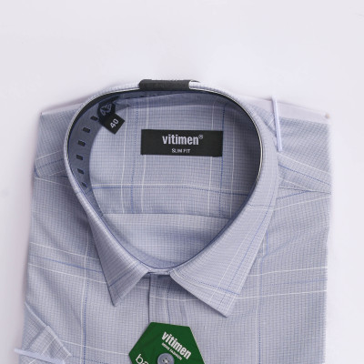 Áo sơ mi nam Vitimen ngắn tay form Slim fit