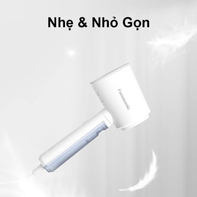 [ Hàng Chính Hãng ] Bàn Ủi Hơi Nước Cầm Tay Panasonic NI-GHD015WRA – Công Suất 1300W, Diệt Khuẩn, Là Phẳng Nhanh