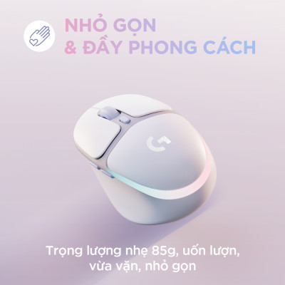Chuột không dây chơi game Logitech G705 Bluetooth & LIGHTSPEED, RGB , gọn nhẹ 85g, 6 nút lập trình - Hàng chính hãng