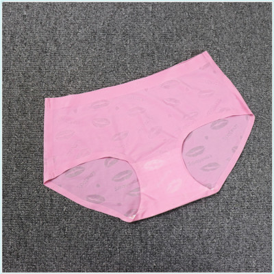 Combo 5 quần lót thun lạnh in hình môi, vải thông thoáng co dãn