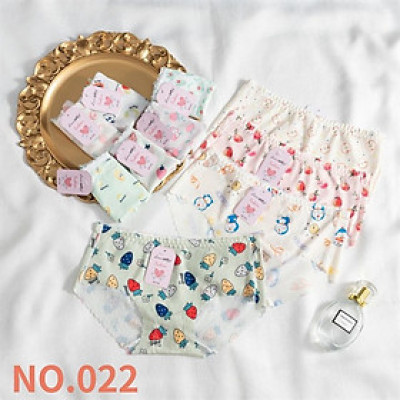 Combo 5 Quần Lót Nữ Su Tăm Họa Tiết “Love Đẹp 022” – Mềm Mại, Thoáng Khí, Co Giãn 4 Chiều