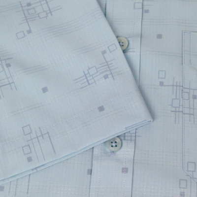 Áo sơ mi nam ngắn tay Khatoco A1MN518T2-CNIN700-2701-N