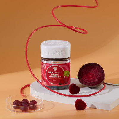 Combo Kẹo Dẻo Giấm Táo Hỗ Trợ Tiêu Hóa & Kẹo Dẻo Củ Dền Hỗ Trợ Bổ Sung Sắt CoolVita (60 viên x 3g)/hộp