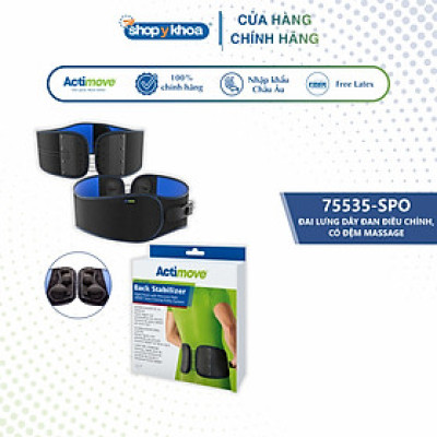 Đai lưng dây đan điều chỉnh, có đệm massage 75535-SPO Actimove Back Stabillizer