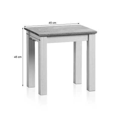 Ghế Trang Điểm Seychelles Gỗ Sồi Ibie BCVSEYO - Trắng (45 x 35 cm)