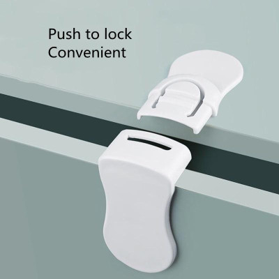 Chốt Khóa Tủ Kéo, Chốt Khóa Bảo Vệ An Toàn Cho Bé - Khóa Chốt An Toàn Tủ, Sử Dụng Miếng Dán Chắc Chắn, Tiện Dụng Trong Gia Đình. TakyHome 3110