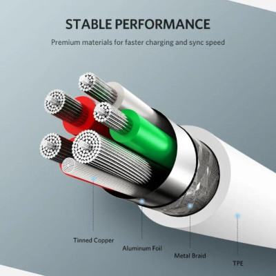 Ugreen UG40887US253TK 0.5M 5A màu Trắng Dây USB sang USB Type-C vỏ ABS - HÀNG CHÍNH HÃNG