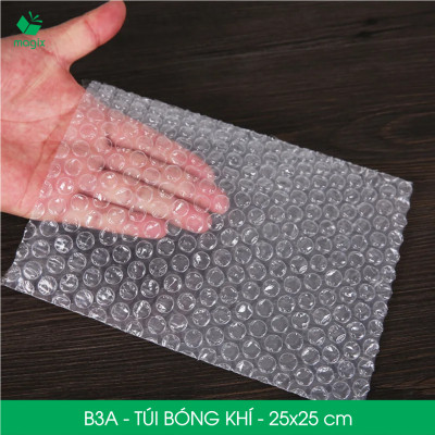 B3A - 25x25 cm - 50 Túi bóng khí chống sốc đóng hàng - Túi gói hàng, bọc chống sốc, xốp chống sốc