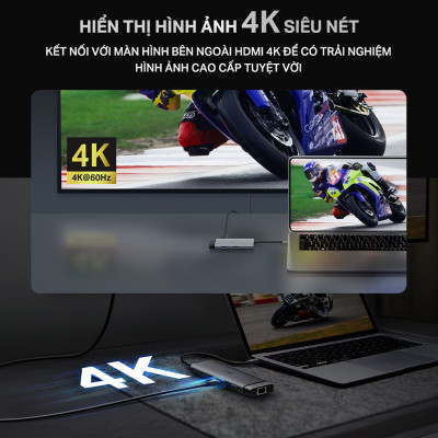 Bộ Chuyển Đổi HUB USB Type C TP-Link UH5020C /  UH7020C HUB kết nối nhiều cổng cho PC/Laptop - Hàng chính hãng