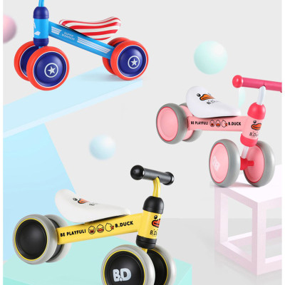 Xe thăng bằng, Xe chòi chân 4 bánh tự cân bằng cho bé yêu - siêu dễ thương - TẶNG KÈM TRANH GHÉP 9 MẢNH CHO BÉ