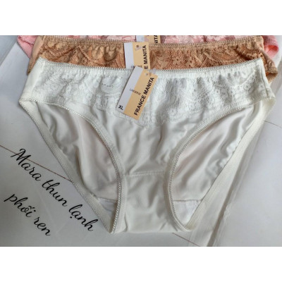 Set 10 quần lót nữ Mara Thun Lạnh phối ren Hàng Việt Nam(Từ 35kg đến 65kg)