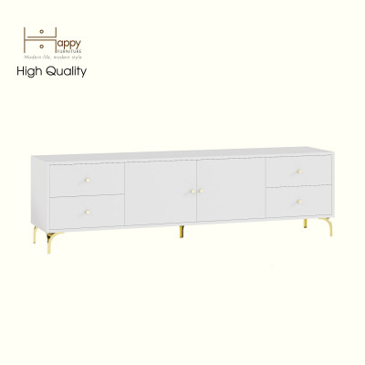 HAPPY FURNITURE , Kệ TV 2 cửa mở 4 ngăn kéo - HAPPI, KTV_082 , 180cm x 40cm x 52cm DxRxC