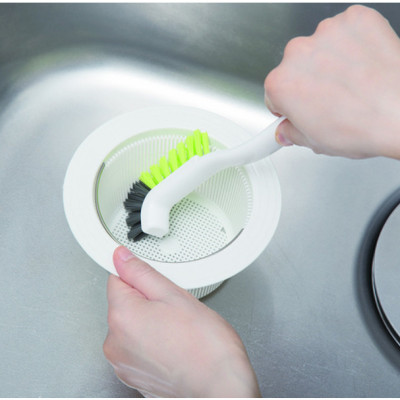 Bàn chải chà góc Kokubo, thiết kế chữ L giúp dễ dàng cọ rửa góc phòng, những chỗ mà bàn chải thường không thể cọ sạch - nội địa Nhật Bản 