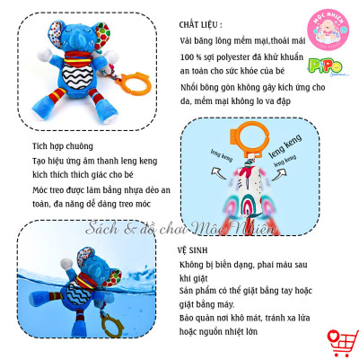 Lục Lạc Treo Nôi, Treo Cũi, Xe Đẩy Và Kệ Chữ A - Làm Bằng Vải Dễ Vệ Sinh - Pipo Vietnam