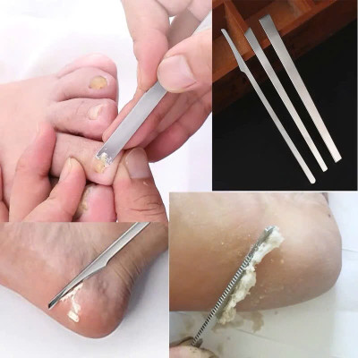 Bộ 3 Dao Lấy Khóe Móng Nhặt Da Khóe, Cắt Móng Gãy, Cạo Da Chai Sần, Loại Bỏ Da Chai Sần Ở Lòng Bàn Chân
