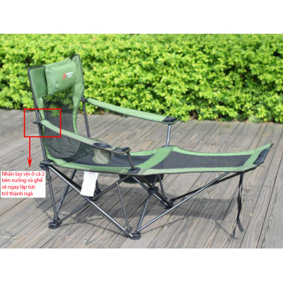 Ghế Xếp Nằm Du Lịch - Ngủ Trưa - Vải Dù Lưới RE0414