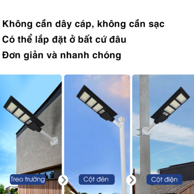 Đèn năng lượng mặt trời 200w,300w,400w - Công nghệ Chip LED, độ sáng cao- D1383