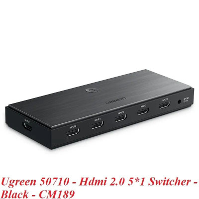 Ugreen UG50710CM189TK Bộ gộp HDMI 5 vào 1 chuẩn HDMI 2.0 - HÀNG CHÍNH HÃNG
