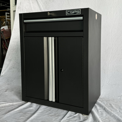 Tủ dụng cụ CSPS 61cm-01 hộc kéo màu đen, tay nắm trắng