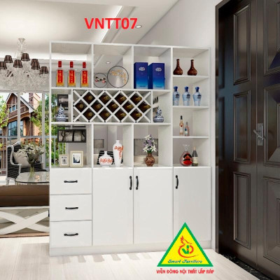 TỦ KỆ TRANG TRÍ KIÊM VÁCH NGĂN VNTT07A - Nội thất lắp ráp Viendong Adv