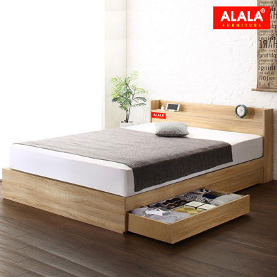 Giường ngủ ALALA10 + 2 hộc kéo / Miễn phí vận chuyển và lắp đặt/ Đổi trả 30 ngày/ Sản phẩm được bảo hành 5 năm từ thương hiệu ALALA/ Chịu lực 700kg