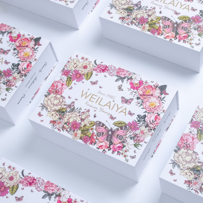 Set quà tặng cao cấp WEILAIYA: Combo Sữa tắm Hoa Trà và Dưỡng thể ban đêm