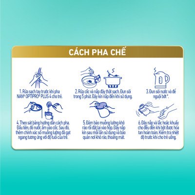 Bộ 3 lon Sữa bột NAN OPTIPRO PLUS 4 Nestle Bé 2-6 tuổi 1500g/lon Giúp tiêu hóa tốt