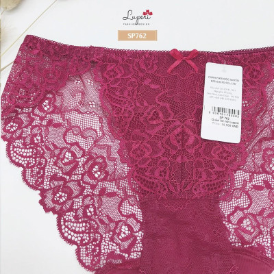 Quần Lót Nữ Ren Cạp Vừa Cao Cấp LUPERI SP762 Kháng Khuẩn Khử Mùi Co Giãn Tốt Không Xù