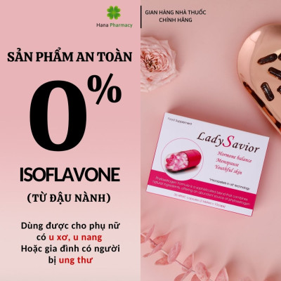 [Nhập khẩu châu Âu] Viên uống tăng cường nội tiết tố nữ LadySavior giảm bốc hỏa, nám sạm da, khô da, tăng cường sinh lý.