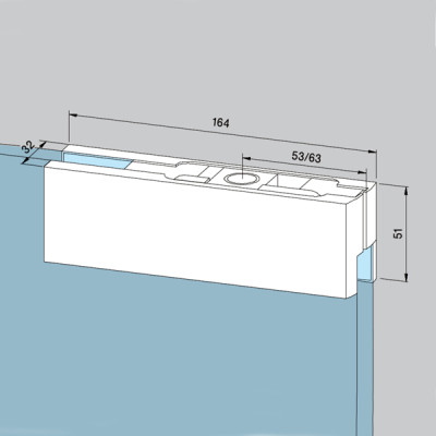 Kẹp kính trên PT020