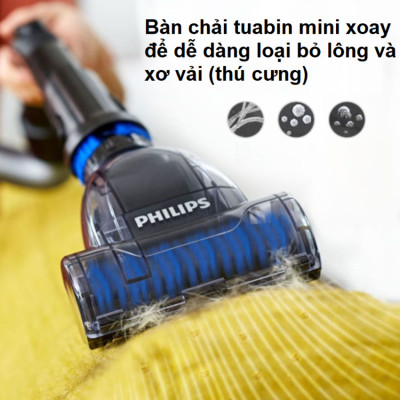 Máy hút bụi cao cấp Philips PowerPro Expert FC9735/81 1800W - Hàng Nhập Khẩu