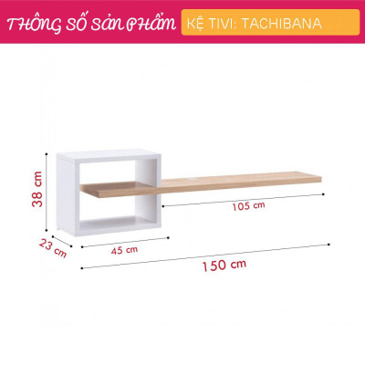 Kệ tivi đơn giản treo tường SMLIFE Tachibana