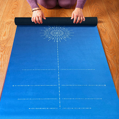 Thảm tập yoga chính hãng Yvonne, Pole Star Blue (TẶNG KÈM 3 PHẦN QUÀ), dày 6mm, bề mặt nhám, siêu bám, chống trơn trượt, thấm hút mồ hôi, càng nhiều mồ hôi càng bám, dễ vệ sinh, bề đẹp, sang trọng
