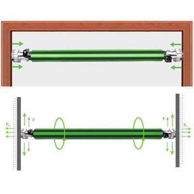 Xà Đơn Gắn Cửa MAC80-2018 có điều chỉnh kích thước (80-100cm)