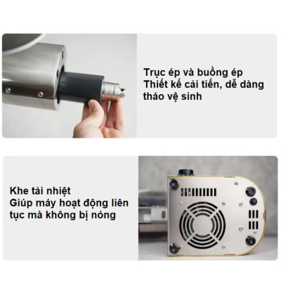 Máy ép dầu thực vật Nóng và Lạnh thương hiệu Anh Quốc AOSIDA WF-J118 - Hàng nhập khẩu