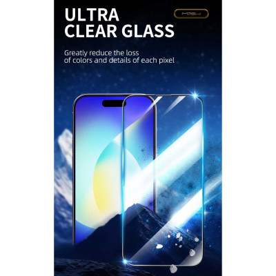 Miếng Dán Kính Cường Lực Trong Suốt Mipow KingBull Dành Cho iPhone 15 Pro Max / 15 Pro / 15 Plus / 15, HD PREMIUM SILK - HÀNG CHÍNH HÃNG