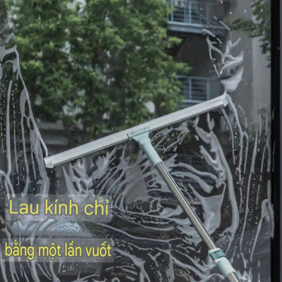 CÂY GẠT SÀN GẠT KÍNH SILICON 50CM CÁN DÀI ĐIỀU CHỈNH NGẮN DÀI CÂY GẠT SÀN GẠT KÍNH SIÊU SẠCH 2 IN 1