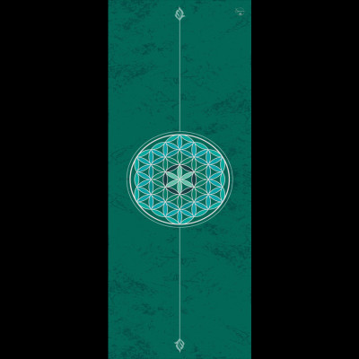 Thảm tập yoga chính hãng Yvonne, Wheel of Life, (TẶNG KÈM 3 PHẦN QUÀ) dày 6mm bề mặt nhám, siêu bám, chống trơn trượt, ưa mồ hôi,