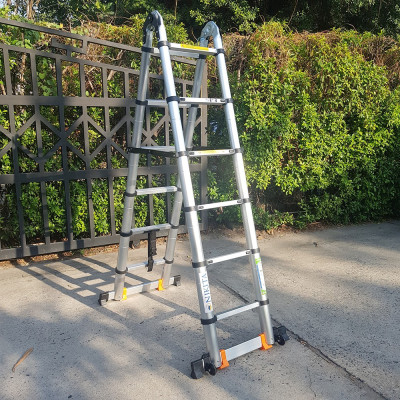 Thang Nhôm Rút Đa Năng Có Bánh Xe - 6.4 Mét