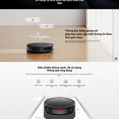 Robot Hút Bụi Lau Nhà Xiaomi Robot Vacuum E10C EU – Hàng Chính Hãng