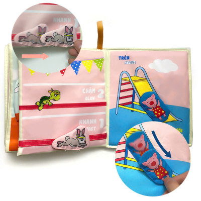 Sách vải Bé thấy gì nào? - Tương tác song ngữ cho bé học kĩ năng so sánh - Pipovietnam