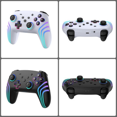 Gamepad tay game Không dây Bluetooth SZ93 led RGB Đa kết nối cho máy tính, laptop, smartphone hàng nhập khẩu