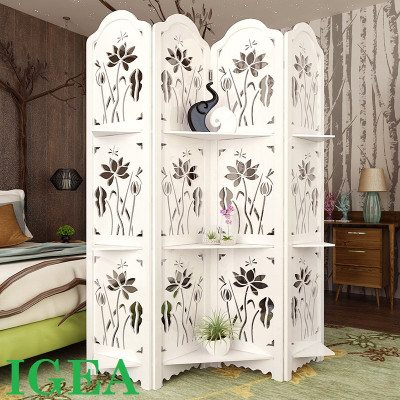 BÌNH PHONG SEN NƯỚC CÓ KỆ BỘ 4 TẤM 