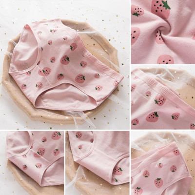 Set 5 quần lót nữ cotton thoáng khí, kháng khuẩn nhiều họa tiết dễ thương size từ 32 đến 67 kg